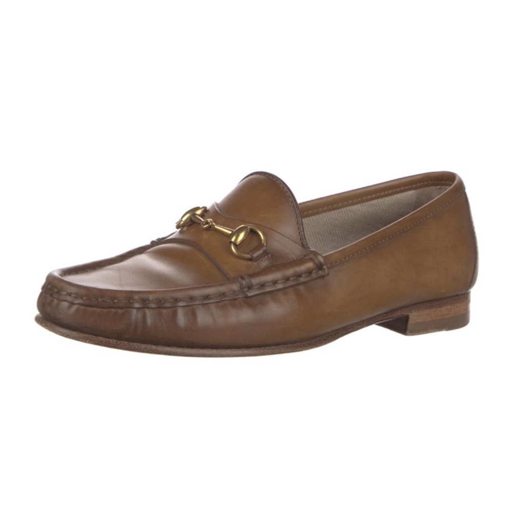 Gucci 1955 Horsebit Accent Leather Loafers